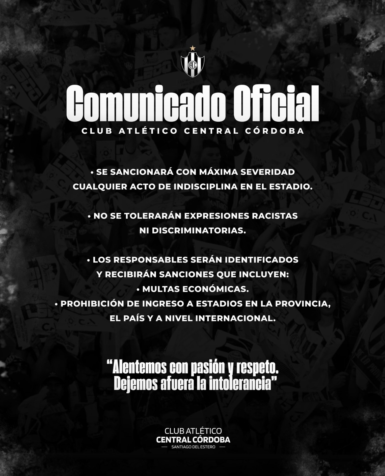 El comunicado de Central Córdoba SdE