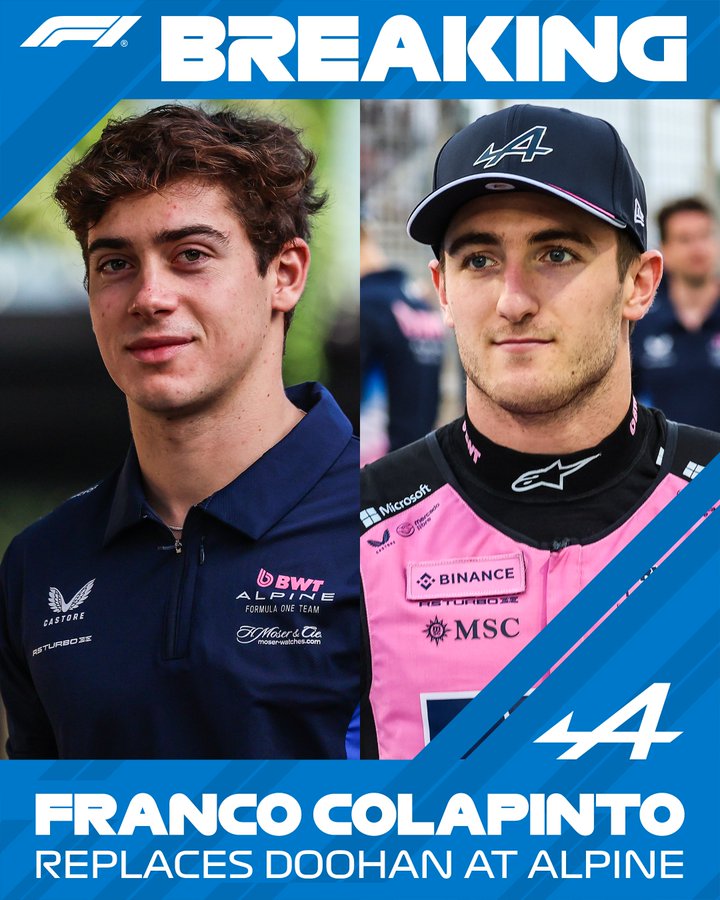 Vuelve Colapinto a la F1